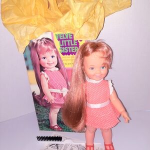 Velvet Little Sister Doll with Red Polka Dot Dress From The Family